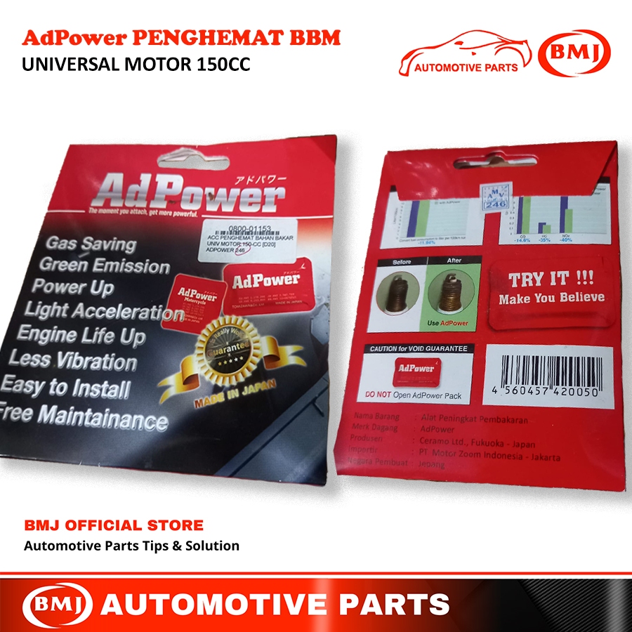 AdPower Penghemat BBM Motor/Mobil Oxygen Booster Murah
