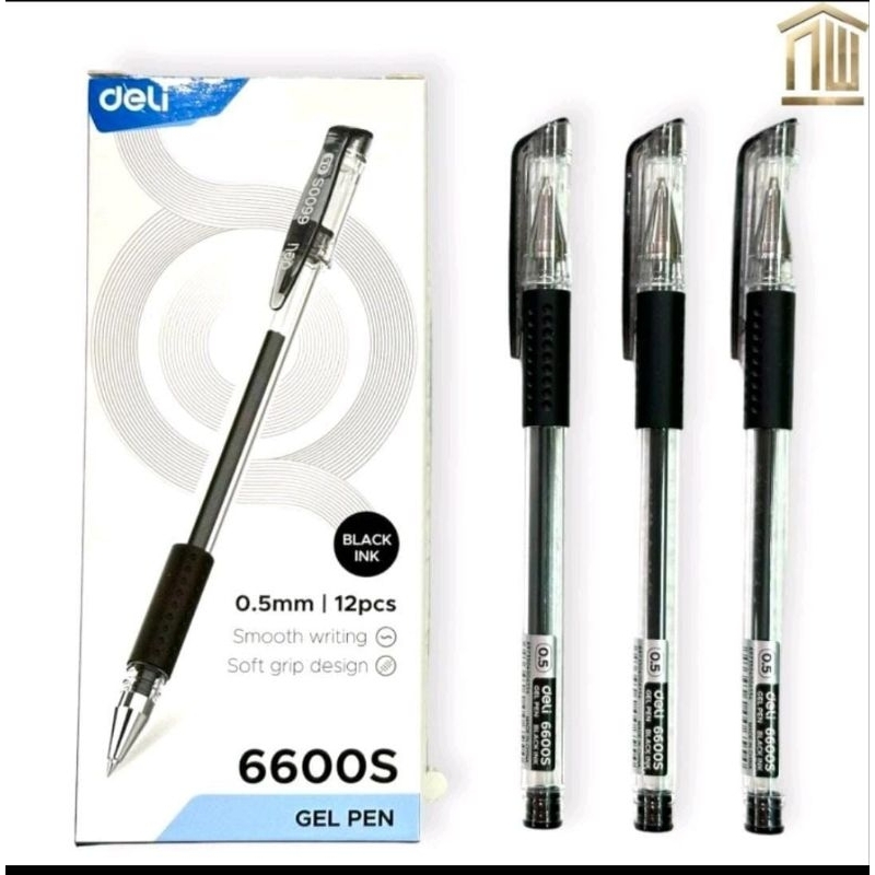 

1pcs BP GEL DELI 6600S/PULPEN GEL DELI HITAM