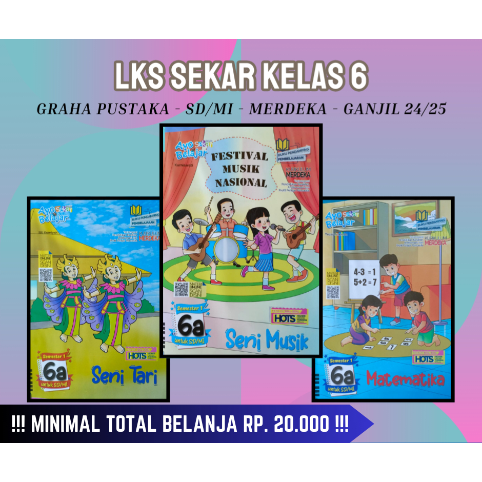 Buku LKS SEKAR KARTIKA SIMPATI MAHIR ZAMRUD CEMARA SD/MI Kelas 6 Merdeka Ganjil 2024/2025 - Original