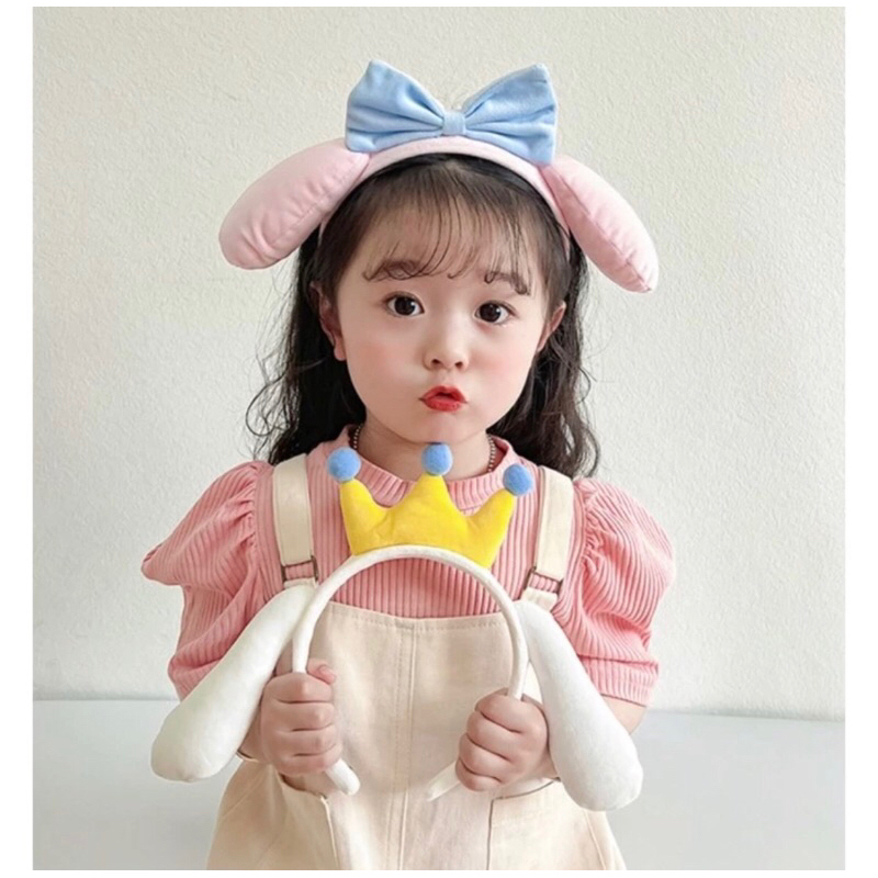 BANDO DISNEYLAND KOREA bando anak pesta disney Bando princess bando kuromi cinamonroll Kostum anak