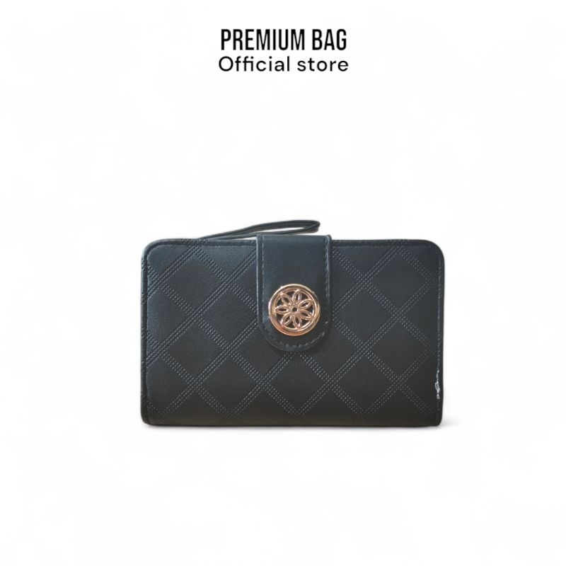 Terlaris Dompet Wanita Kecil Aesthetic Kulit Asli Kualitas Premium Midle PL | Dompet Panjang kancing