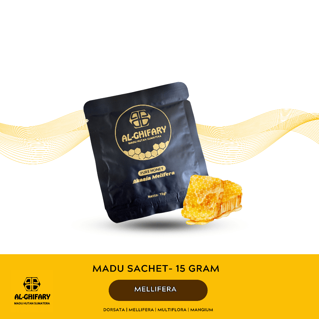 

KEMASAN SACHET MELLIFERA (15 GRAM) MADU MURNI HUTAN - MADU AL GHIFARY