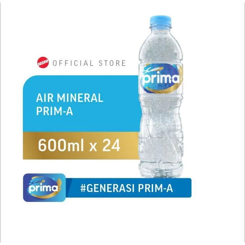 

AIR MINUM PRIMA 600 ML 600ML 1 DUS ISI 24 BOTOL / PRIMA 600ML AIR MINERAL