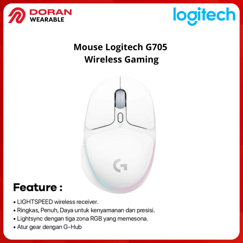 Logitech G705 Wireless Gaming Mouse / G-705 - Garansi Resmi