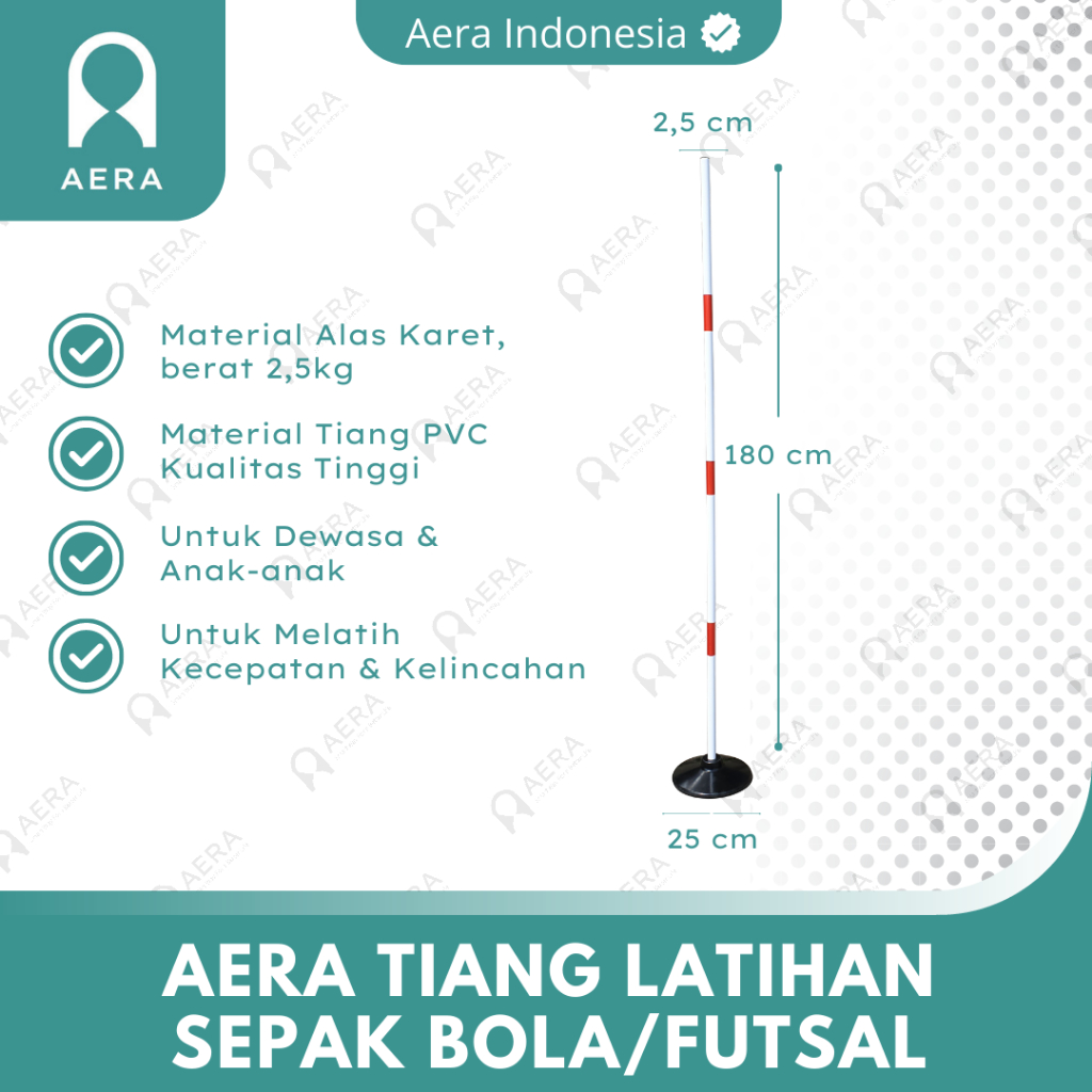 AGILITY POLE POST TIANG LATIHAN SEPAK BOLA TIANG LATIHAN LARI SEPAK BOLA ALAT LATIHAN TANDA