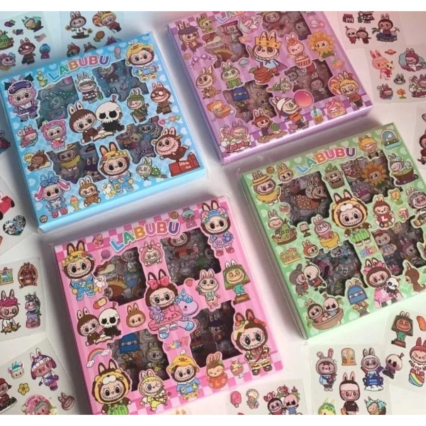 

Sticker Tahan Air 100 pcs Gambar Lucu Labubu