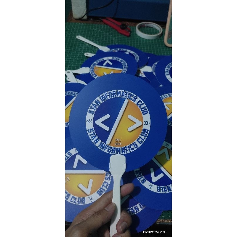Kipas Tangan Custom / Kipas Kertas Souvenir / Kipas Promosi Kampanye