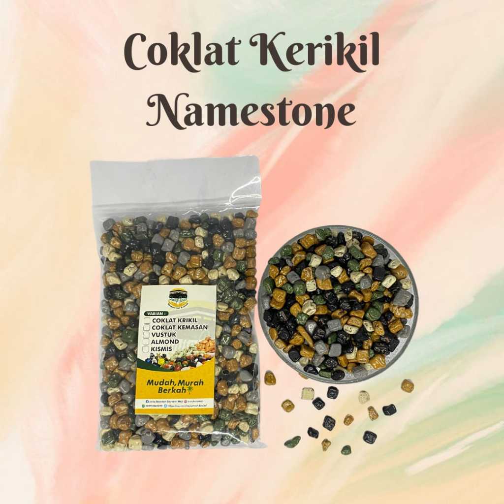 

Coklat Kerikil Namestone Coklat batu Cokelat Arab Original 500 gr Oleh-oleh haji umroh murah