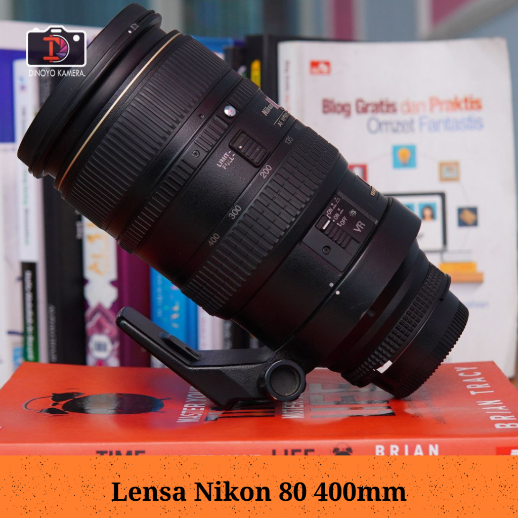 Lensa Nikon AFD 80 - 400mm F4.5 - 5.6D Kondisi baik