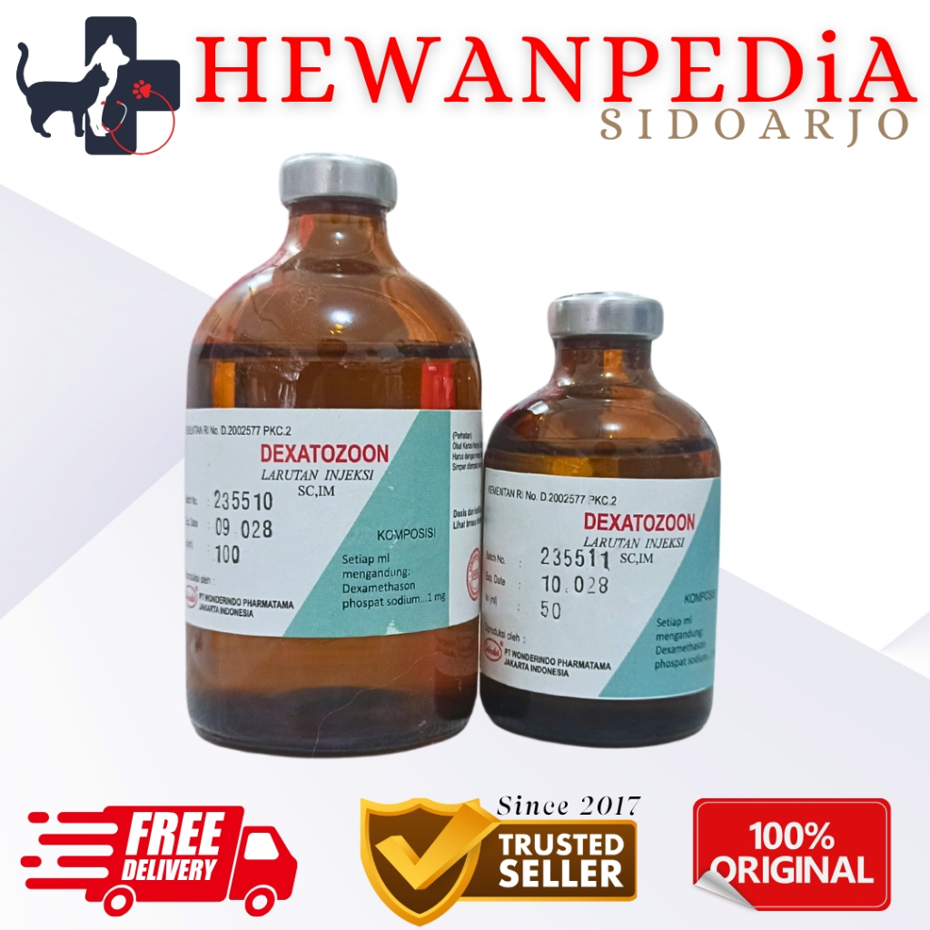 DEXATOZOON 100 ml WONDER - Obat Analgesik Antiradang Antialergi Hewan Dexamethason
