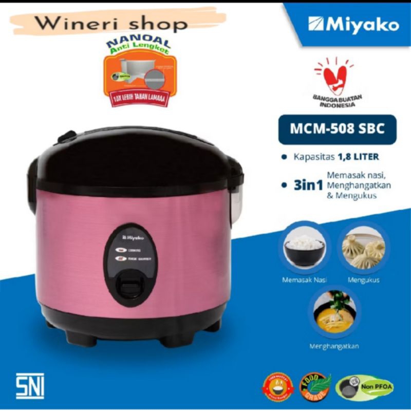 MAGIC COM MIYAKO MCM 508 SBC / RICE COOKER MIYAKO MCM 508 SBC / PENANAK NASI MIYAKO MCM 508 SBC