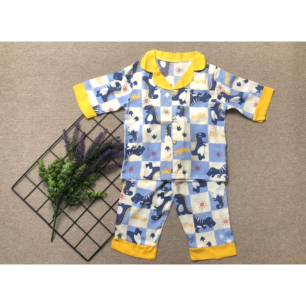 Piyama Anak Unisex Import/Baju Tidur (4 Set)/ Grosir Baju Anak
