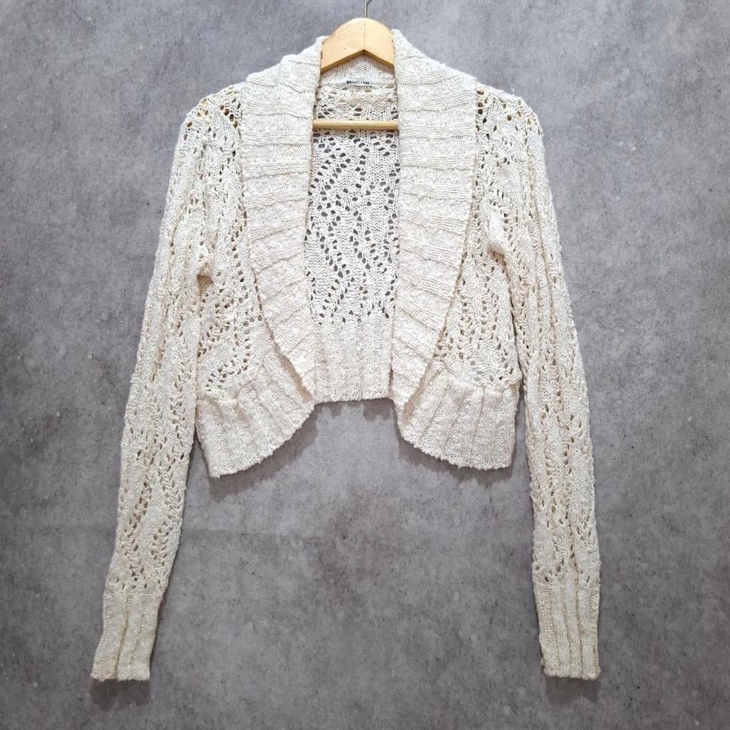 Cardigan Rajut Crop Tanpa Kancing