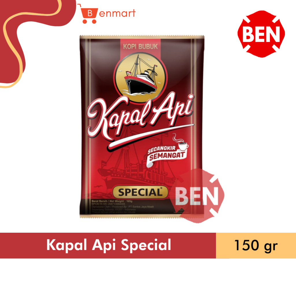 

Kapal Api Spesial 150g / Kopi Hitam Pahit Tanpa Gula 150gr 150 gr gram