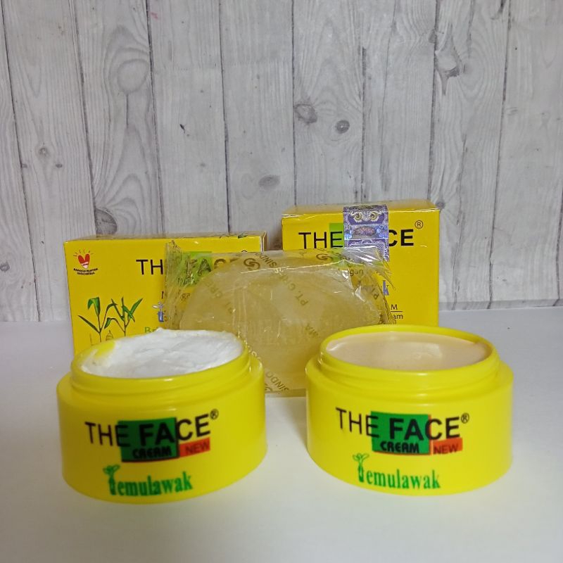 ( BPOM ) The Face Paket Temulawak Cream & Sabun 3in1