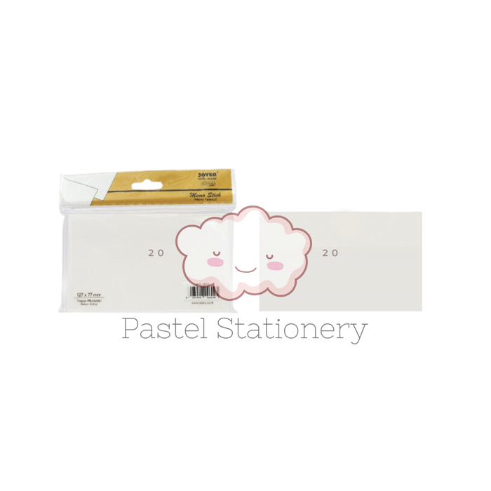 

Memo Tempel Sticky Notes White Color Joyko MMS-655W - Kertas Stick Note Joyko