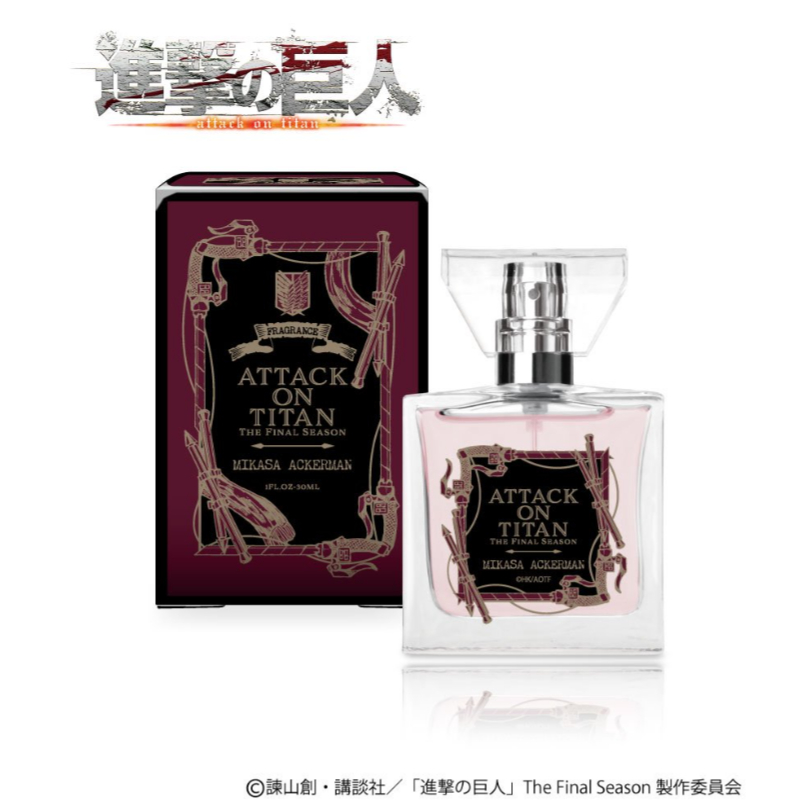 [READY STOCK] Parfum Primaniacs Attack on Titan The Final Season Fragrance Mikasa Ackerman Marley