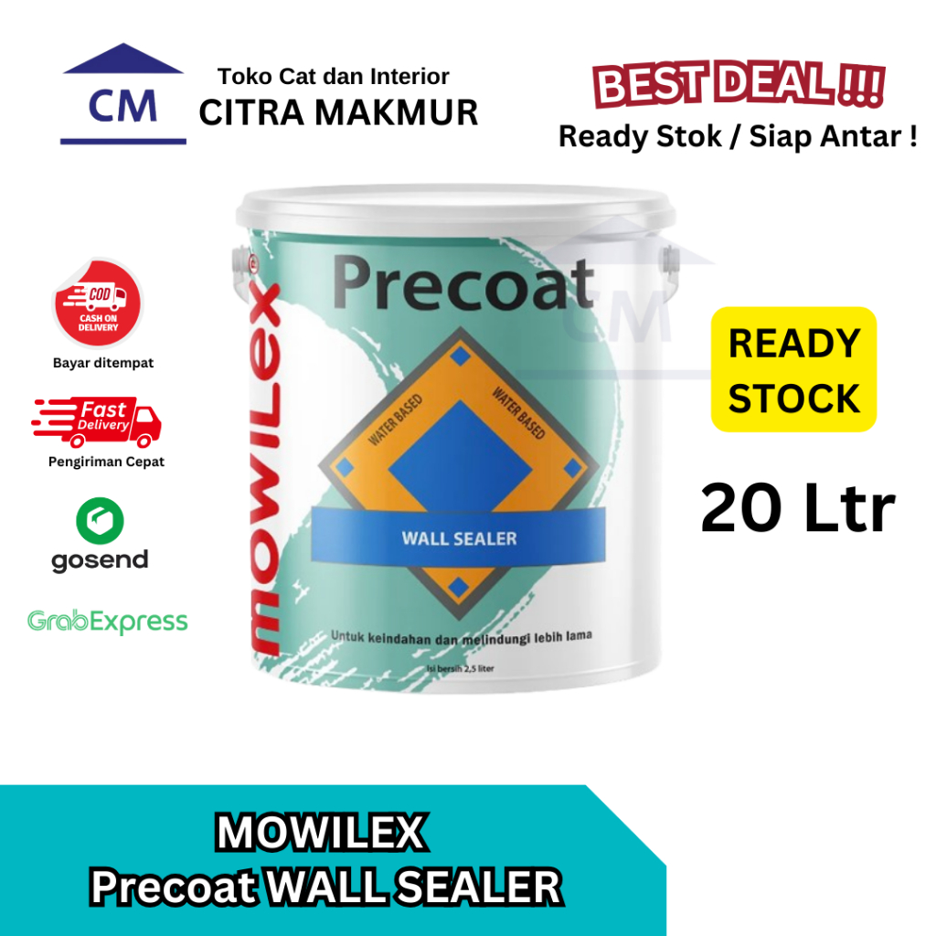 MOWILEX PRECOAT WALL SEALER - 20 Liter (Sealer/Primer Mowilex)