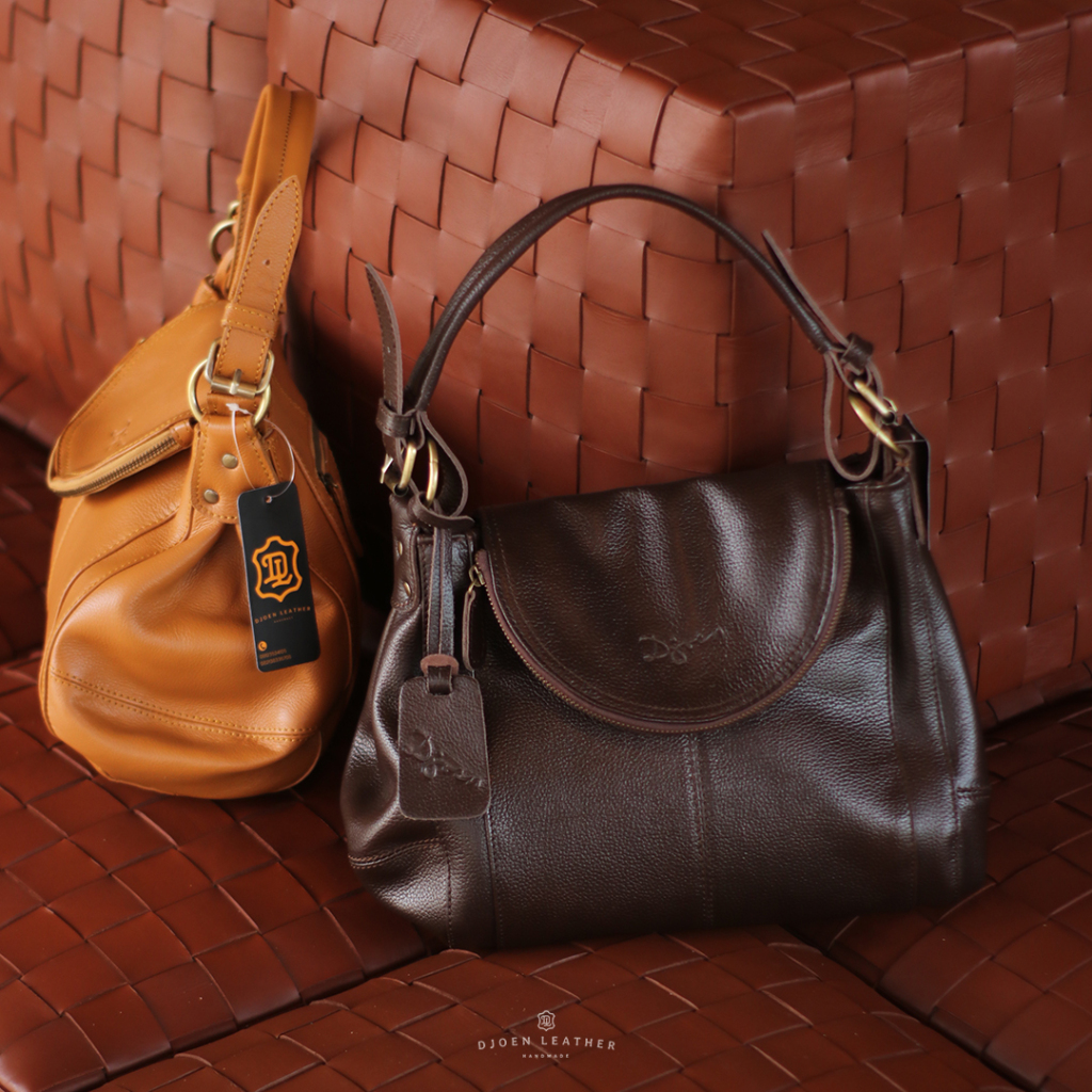 djoen leather tas wanita kulit sapi asli model 2in1 kirani bag