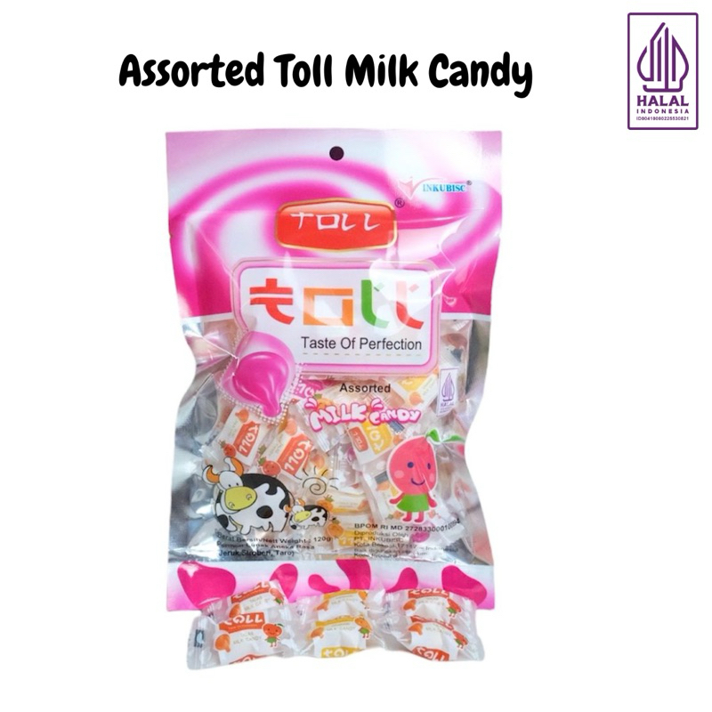 

TOLL MILK CANDY / PERMEN SUSU 120gr ISI 30pcs