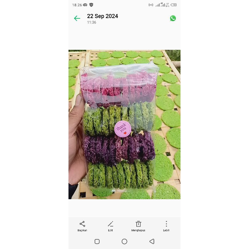 

kerupuk cimi mentah khas garut