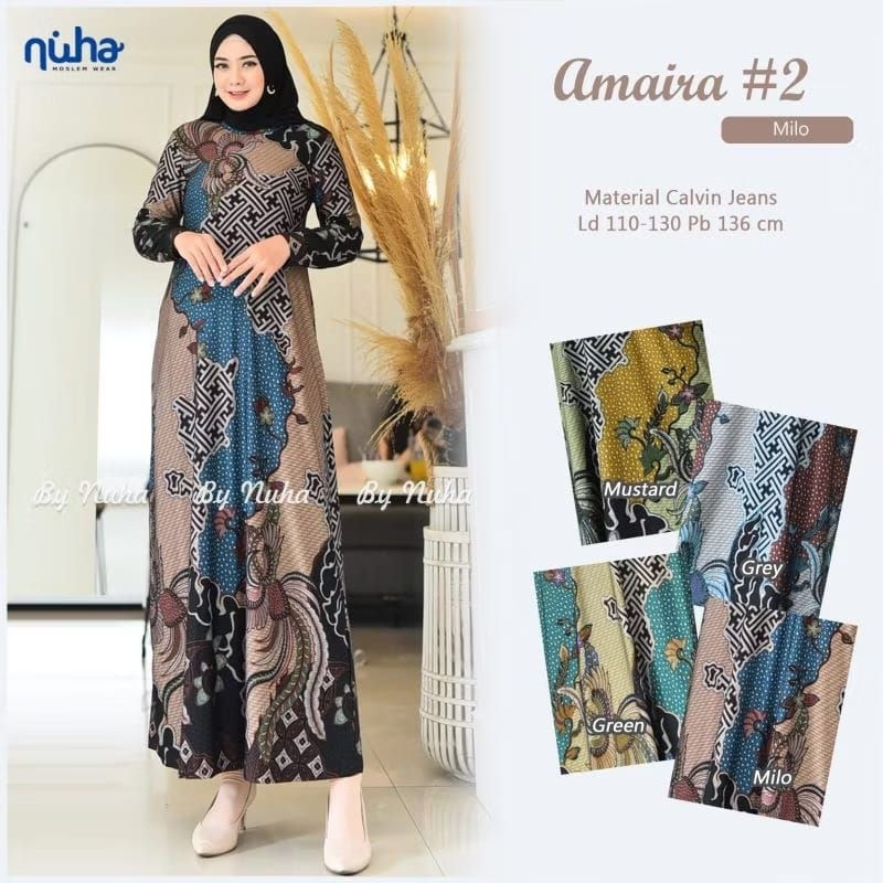 yukki maxi dress muslim nuha dress big size gamis jumbo ld120 ld 130 ld 140 xl xxl xxxl busui gamis 