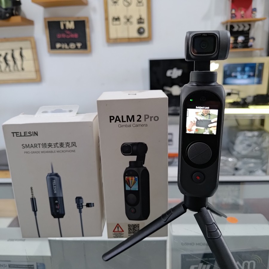 Fimi Palm 2 Pro 4K Pocket Camera second free micro SD dan mic external telesin