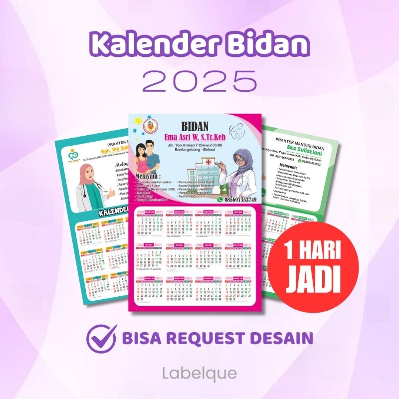 

1 HARI JADI - Cetak Kalender Dinding Custom Foto 2025 Kalender Bidan, Toko, Perusahaan, Sekolah, Pesantren, Pilkada