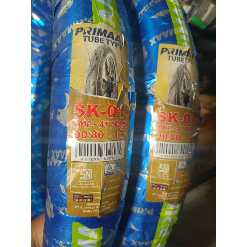 80/80-17, 90/80-17 Primax SK01 Tubetype Ban Luar Tidak Tubles