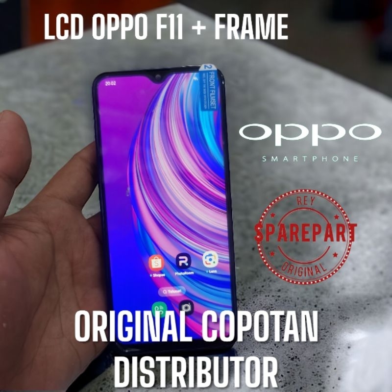 Oppo F11 Lcd Touchscreen + frame original copotan distributor