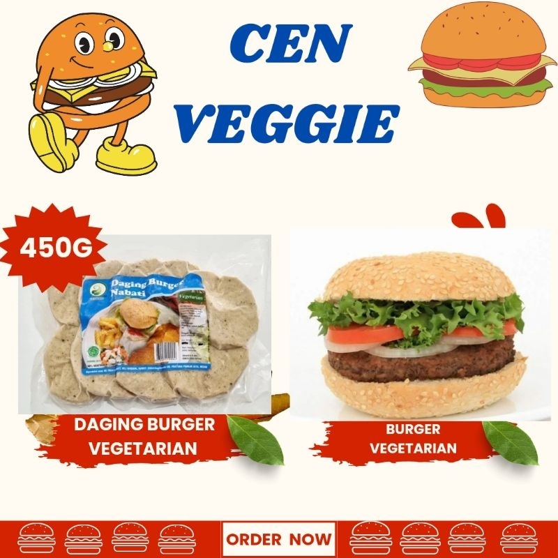 

Daging burger vegetarian