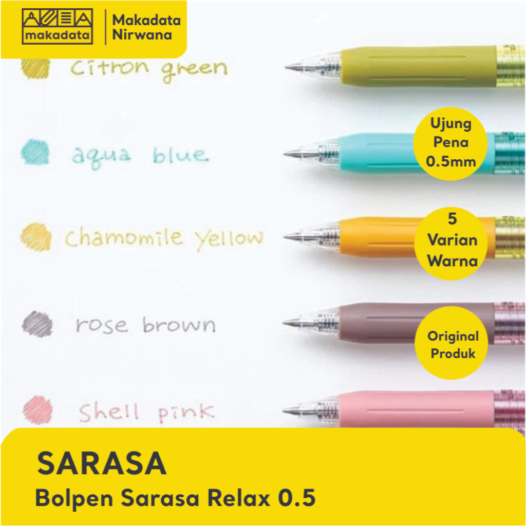 

SARASA BOLPEN/BOLLPOINT/PULPEN RELAX 0.5 (1 PCS)