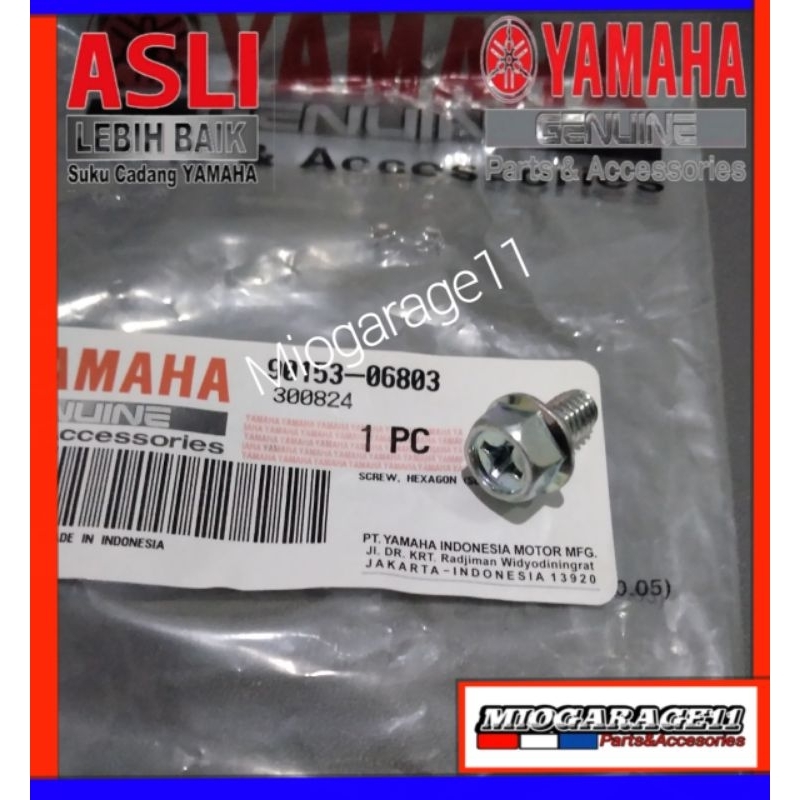 Screw Hexagon / Baut Head Yamaha Mio Sporty - Mio Smile - Mio Soul - Fino Karbu - Nouvo 90153-06803