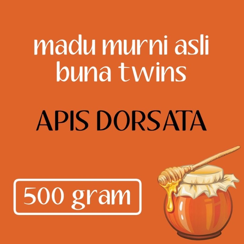 

madu apis dorsata 500 gram asli murni buna twins