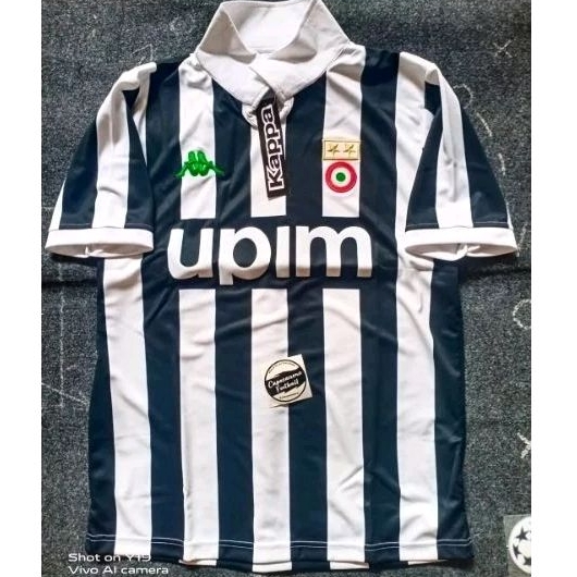 BAJU JERSEY JUVENTUS JUVE RETRO 93 94 95 1993 1994 1995 1992 92 UPIM BLOCKCORE CASUAL