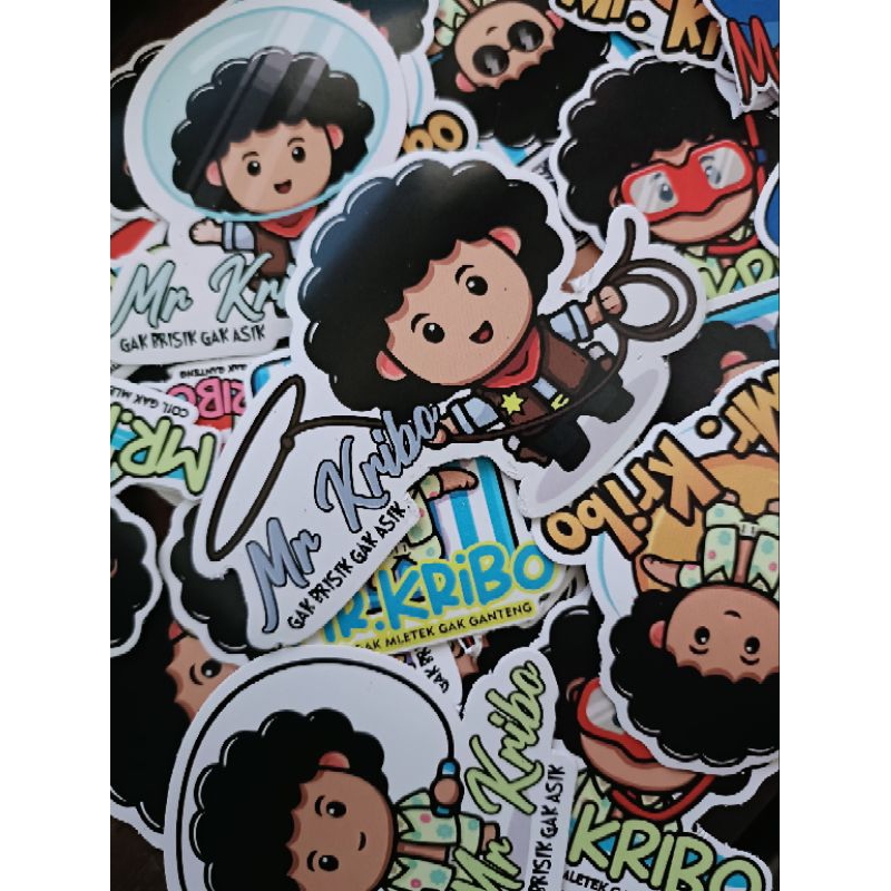 

Sticker/stiker label kribo tanpa wadah grosir 20pcs