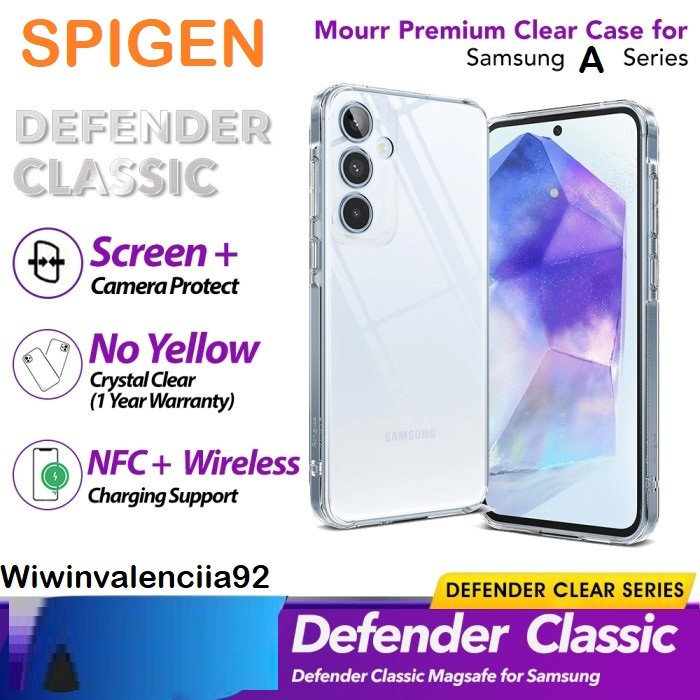 Ori  SPIGEN Case Drop Military (Anti KUNING) CLEAR Ai SAMSUNG A16 A56 A36 A55 A35 A15 A13 A14 A73 A5