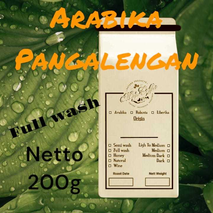 

biji kopi roasted arabika spesialty pangalengan full wash 200g