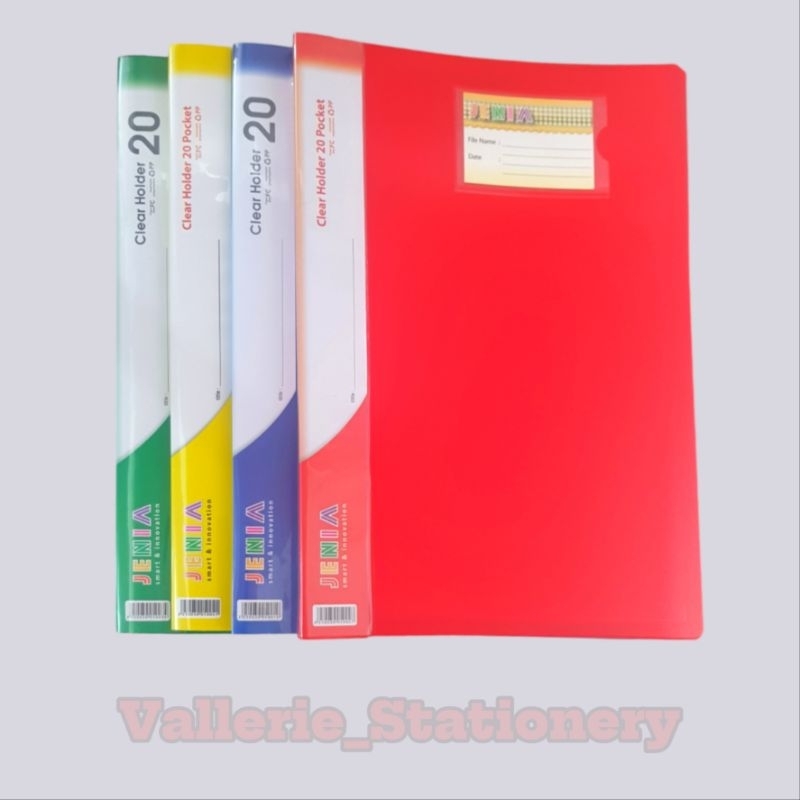 

MAP CLEAR HOLDER DOCUMENT KEEPER JENIA 20 LEMBAR UKURAN FOLIO