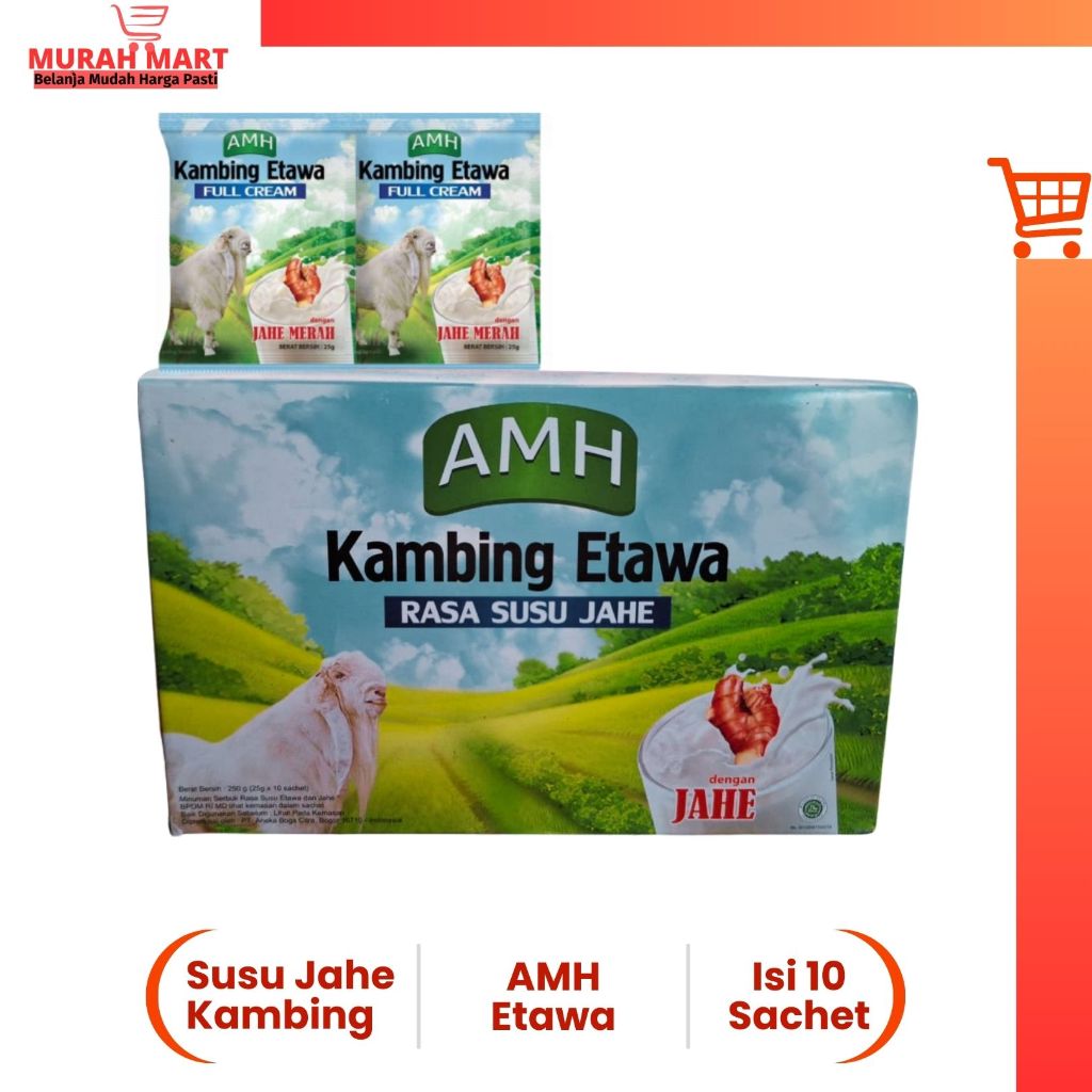 

AMH Susu Kambing Etawa Rasa Jahe 1 Box Isi 10 Sachet