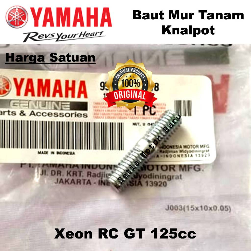 Baut Bolt Mur Tanam Knalpot  Xeon GT Xeon RC 125cc Ori Asli Yamaha
