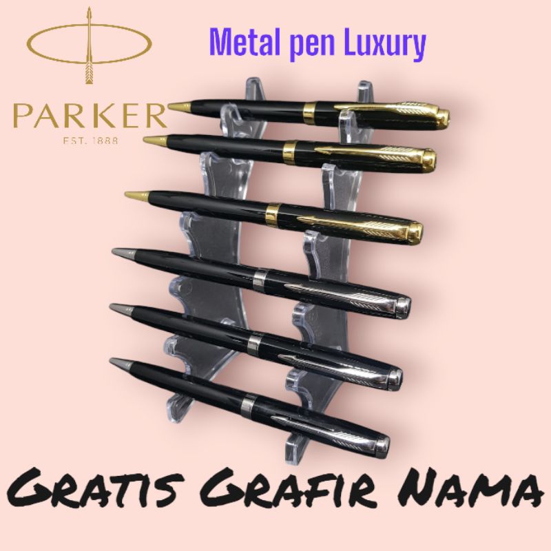

pulpen bolpoint besi mewah parker exclusive souvenir promsi