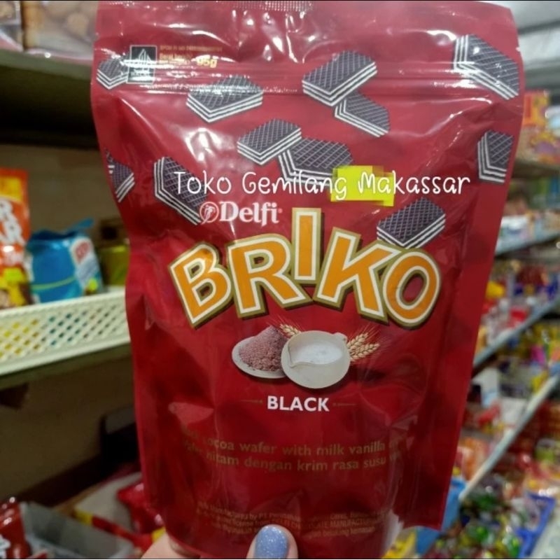 

Briko Black Cocoa Wafer with milk vanila cream 95 gram