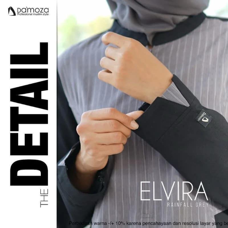 Elvira DAMOZA TERBARU GAMIS KERJA FORMAL OOTD HIJAB KEKINIAN KATUN MOTIF KOTAK BUSUI OUTFIT KANTORAN