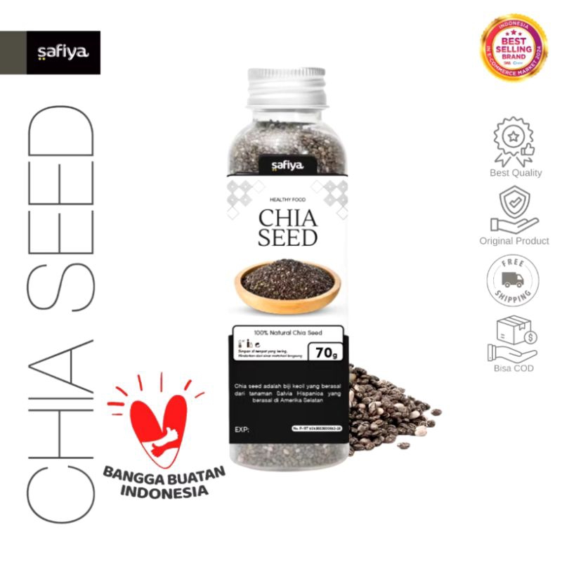 

Safiya Chia Seed 70 gram (kemasan botol) / Chiaseed