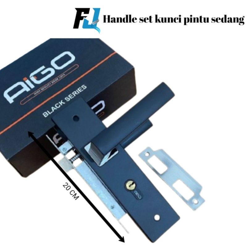 Handle set kunci pintu 25 cm besar Kunci pintu rumah kantor kamar murah