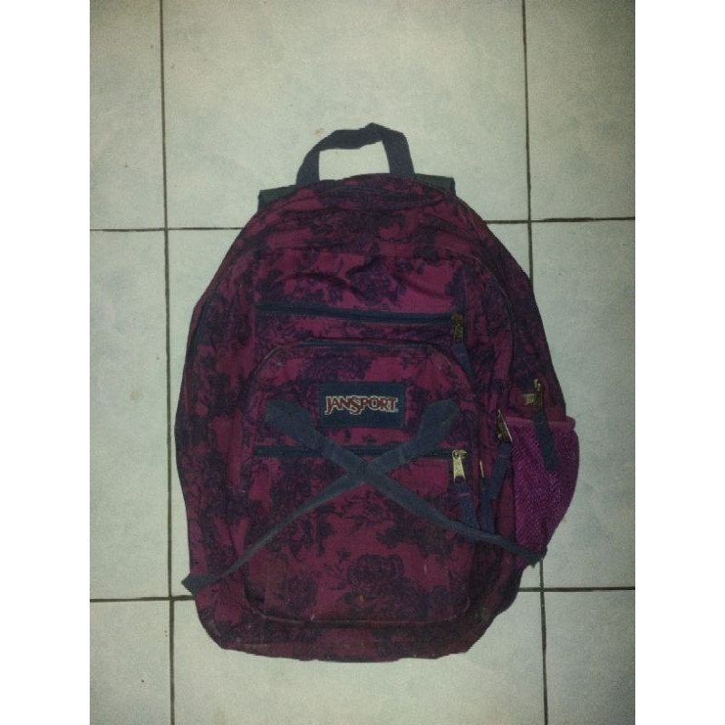 tas jansport motif bunga