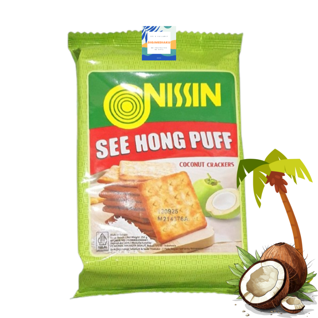 

NISSIN SEE HONG PUFF MALKIST CRACKERS 250 gr SEE HONG PUFF COCONUT