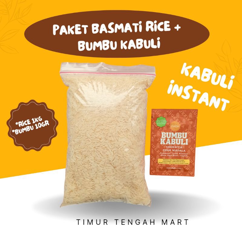 

BERAS BASMATI 500Gr DENGAN BUMBU BIRYAjNI KEBULI