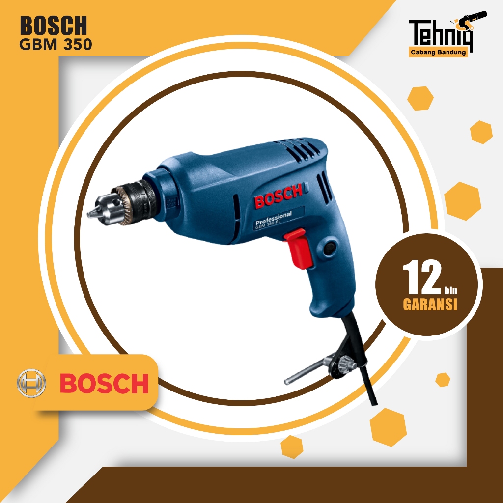 Bor Tangan BOSCH GBM 350 Mesin bor listrik Genggam 10 mm / Mesin bor